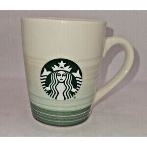 Starbucks  Ceramic Green White Mermaid Siren Logo Coffee Cup 10oz Mug 2021